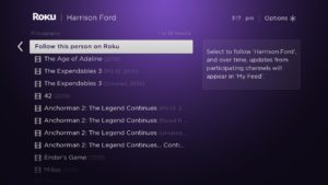 Roku Universal Search